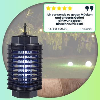 Preview: 2er-Set UV-Insektenfalle, elektrische Fliegenlampe, Steckdose, bis 50m². Leistungsstarker Insektenvernichter, hygienisch & sicher für Wohnräume
