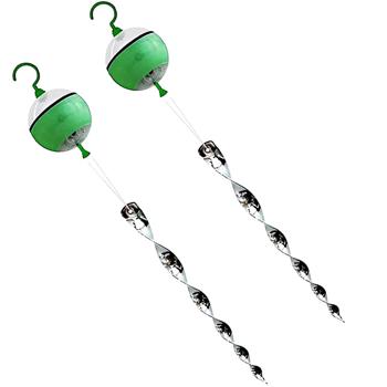 Preview: set di 2 repellenti per uccelli a ultrasuoni (50m² ciascuno): Efficace deterrente per uccelli da appendere per una difesa affidabile dagli uccelli all’esterno