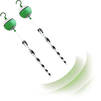 Preview: set di 2 repellenti per uccelli a ultrasuoni (50m² ciascuno): Efficace deterrente per uccelli da appendere per una difesa affidabile dagli uccelli all’esterno