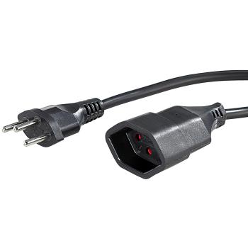 Preview: Strom-Verlängerungskabel 3m - 3-polig auf Kupplung T13 - Schwarz, robust mit Kinderschutz - Verlängert zuverlässig Stromanschlüsse, flexibel, 0.75 mm² Preview: Strom-Verlängerungskabel 3m - 3-polig auf Kupplung T13 - Schwarz, robust mit Kinderschutz - Verlängert zuverlässig Stromanschlüsse, flexibel, 0.75 mm²