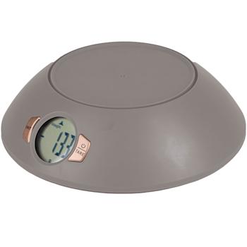 Preview: Moderne Design Küchenwaage mit Schüssel, taupe, max 5 kg, gramm-genau, inkl. Batterien - Exklusiv & langlebig 