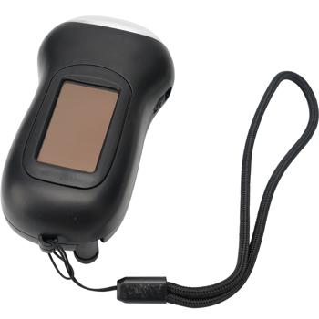 Preview: Practical LED dynamo flashlight with hand crank and solar panel, 3 high-power LEDs, 20 lm, rechargeable Li-ion battery, ideal for camping, traveling and outdoor use