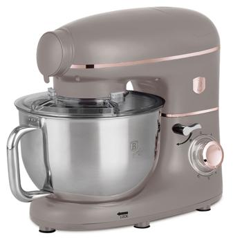 Preview: Vintage food processor incl. meat grinder and sausage filler, smoothie and pasta attachments, convenient 5.5 l mixing bowl, 1500W, taupe