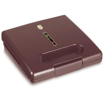 Preview: macchina per panini, piastra per waffle e grill 3in1 (780W) - aiutante di cucina di design nel colore bordeaux di tendenza, con rivestimento antiaderente - perfetto per spuntini veloci e gustosi