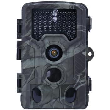Preview: Telecamera per animali selvatici Full HD da 24 MP con 3 sensori di movimento - visione notturna, scatto continuo e funzione time-lapse, display a colori, resistente alle intemperie, ideale per l'osservazione degli animali selvatici
