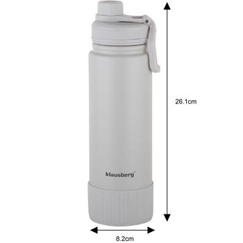 Preview: 4-piece set of double-walled travel mugs, 720 ml, beige