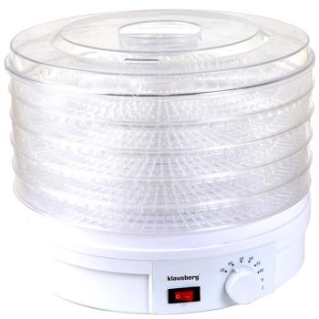 Preview: Vitalstoff-Dörrautomat, 5 Ebenen, 350W, 35-70°C, weiss – Für vitaminreiche Snacks, erhält Nährstoffe, Dörrgerät