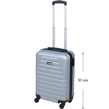 Preview: Robustes 2-tlg. Trolley-Set (Hartschalenkoffer) in hellgrau – Reisekoffer mit Zahlenschloss, stabiles ABS Material  – Sicherer & langlebiger Reisebegleiter Preview: Robustes 2-tlg. Trolley-Set (Hartschalenkoffer) in hellgrau – Reisekoffer mit Zahlenschloss, stabiles ABS Material  – Sicherer & langlebiger Reisebegleiter