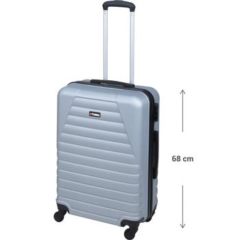 Preview: Robustes 2-tlg. Trolley-Set (Hartschalenkoffer) in hellgrau – Reisekoffer mit Zahlenschloss, stabiles ABS Material  – Sicherer & langlebiger Reisebegleiter Preview: Robustes 2-tlg. Trolley-Set (Hartschalenkoffer) in hellgrau – Reisekoffer mit Zahlenschloss, stabiles ABS Material  – Sicherer & langlebiger Reisebegleiter