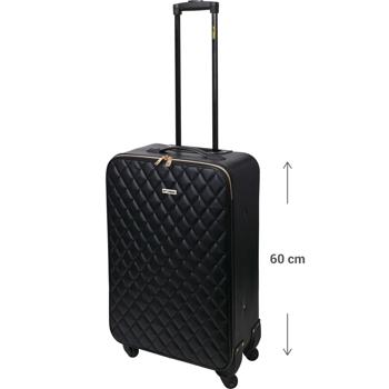 Preview: Hochwertiges 2-tlg. Trolley-Set, schwarzes Steppmuster. Koffergrössen: 34x52cm & 40x62cm. Stilvoll, geräumig, die ideale Reiselösung Preview: Hochwertiges 2-tlg. Trolley-Set, schwarzes Steppmuster. Koffergrössen: 34x52cm & 40x62cm. Stilvoll, geräumig, die ideale Reiselösung