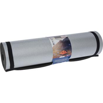 Preview: Matelas de camping léger - Idéal plein air, trekking, randonnée, festivals - Isolant robuste, anti-humidité, froid - 180x60x1 cm - Mousse PE, aluminium, argent
