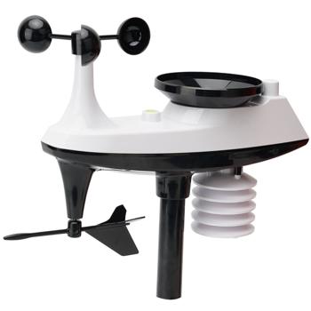 Preview: Station météo sans fil professionnelle avec capteur solaire extérieur – précipitations, vent, humidité et prévisions météo: affichage de toutes les données importantes