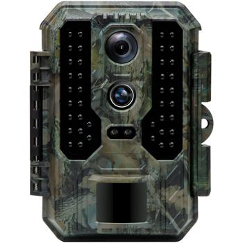 Preview: Telecamera professionale 4K per animali selvatici con visione notturna IR, funzione time-lapse e timer, sensore PIR, doppio obiettivo, microfono, scatto multiplo, IP65