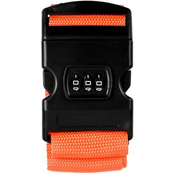 Preview: 2er-Set Koffergurt mit Zahlenschloss, 5 x 180 cm, orange