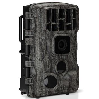 Preview: telecamera 4K UHD per animali selvatici con 2 rilevatori di movimento PIR, trasmissione live via smartphone, visione notturna con 42 LED IR, monitor a colori, WLAN, standby 8 mesi, IP65