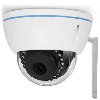 Preview: Caméra Dôme WLAN Extérieure - HD 1080p, Vision Nocturne, Détection Mouvement, IP55 - Angle 110°, WiFi/LAN, Carte SD 128GB
