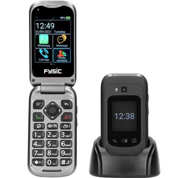 Preview: Premium Natel für Senioren, Klapphandy mit Notruftaste, grosser Touchscreen, grosse Tasten, lauter Ton, sprechende Tasten aktivierbar