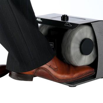 Preview: Elektrische Schuhputzmaschine, 90W, mit 2 Bürsten & Spender, schnelles Glanzfinish, komfortable Schuhpflege - perfekter Glanz