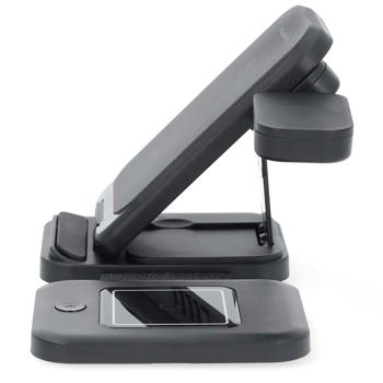 Preview: Chargeur Rapide 3-en-1 Sans Fil Pliable - Station de Charge 15W Qi avec LED - USB-C/A Compatible Smartphones, Montres & Écouteurs TWS Preview: Chargeur Rapide 3-en-1 Sans Fil Pliable - Station de Charge 15W Qi avec LED - USB-C/A Compatible Smartphones, Montres & Écouteurs TWS