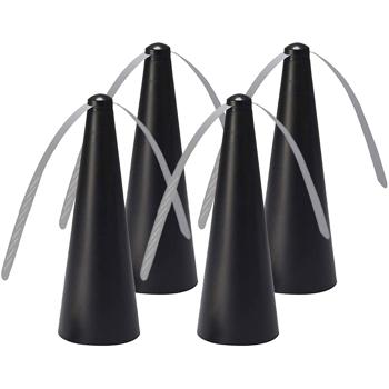 Preview: 4er-Set Elektrischer Fliegenwedler, 25 cm, schwarz