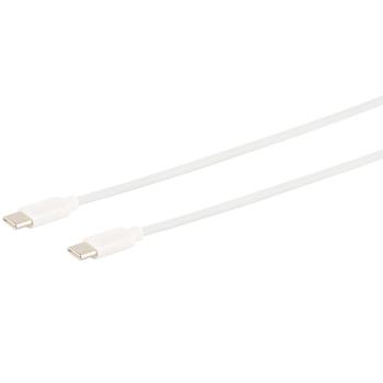 Preview: USB-C Schnellladekabel 1,5m - 60W Power Delivery & 480 Mbit/s Datenübertragung - Universelle Kompatibilität für Smartphones & Tablets - Weiss