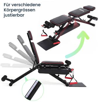 Preview: 40-in-1 Heimtrainer für Ganzkörper-Training – Trainingsgerät für Kraft & Fitness mit Seilzügen, Beinstrecker & viel Zubehör