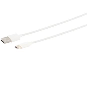 Preview: 3er-Set Daten- & Ladekabel, USB-A auf USB-C, weiss, 0,5 m