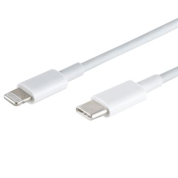 Preview: 3er-Set Schnellladekabel USB-C auf Lightning, weiss, 0,5 m, bis 480Mbit/s, Quick Charge für iPhone 5, 6, 7, 8, 9, X, XS, 11, 12, 13, 14 PRO / PRO-MAX
