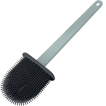 Preview: Brosse WC Silicone Anthracite - Hygiène Optimale, Nettoyage Minutieux, Poils Durables & Flexibles - Protection Toilette, Facile à Nettoyer