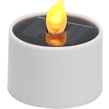 Preview: set of 8 solar LED tea lights - weatherproof (IP44), with twilight sensor & warm white light - cordless, energy-saving & ideal for garden, balcony & decoration