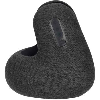 Preview: Ergonomic travel pillow with Bluetooth 5.3 headphones made of memory foam – neck pillow with noise isolation and 10 h battery life for travelling
