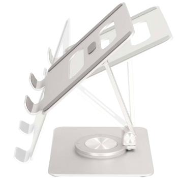 Preview: Aluminium tablet holder, 360° rotatable – Flexible holder for all tablets, adjustable tablet stand