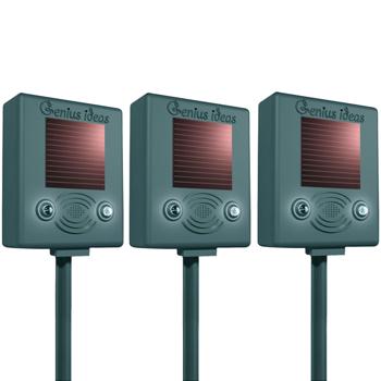 Preview: set of 3 bird deterrents with ultrasound and flash, solar-powered, up to 150 m²