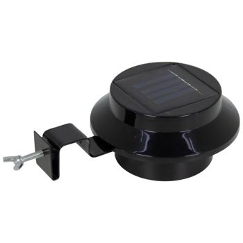 Preview: set of 2 solar gutter lights with twilight sensor, 3 pieces, weatherproof