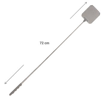 Preview: Telescopic fly swatter, extendable up to 72 cm: Extra long for effective insect control, long reach for hard-to-reach areas
