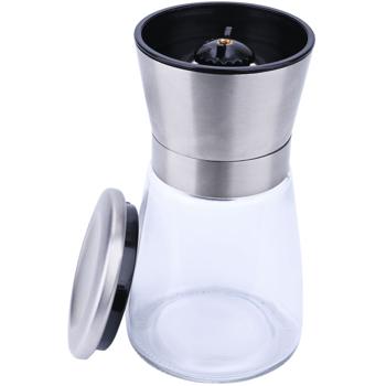 Preview: Macina sale/pepe: vetro e acciaio inox, macinino in ceramica - 160 ml, Ø 13,2 cm - macinatura regolabile in continuo - per il massimo del gusto