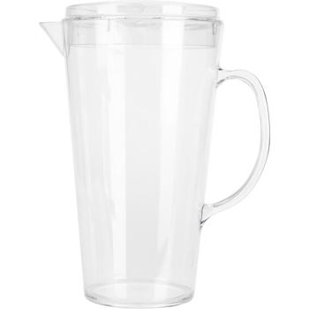 Preview: Praktischer Wasserkrug (2,2L) mit Deckel & 4 bunten Bechern – BPA-freier Kunststoff – Sicheres & farbenfrohes Trinkset für den Alltag