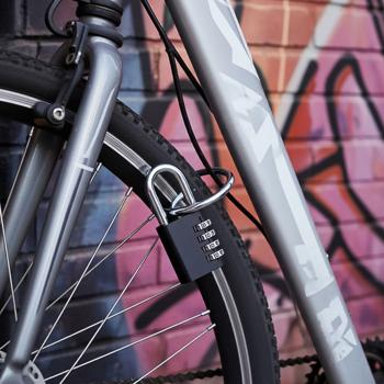 Preview: 2er Spar Set Zahlenschloss - Vorhängeschloss aus Aluminium, Bügel aus Stahl, 4-stellig, schwarz, robust und sicher, ideal für Koffer, Spind, Keller, Schuppen, Schule