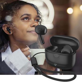 Preview: Kabellose 5.3 Bluetooth Kopfhörer mit Touch-Steuerung: In-Ear, Mikrofon & Ladebox, schwarz – für kristallklaren Sound und bequeme Bedienung