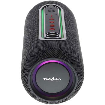 Preview: Haut-parleur Bluetooth 5.0 mobile Party 30W - Lumières LED RGB intégrées, antichoc & étanche IPX5 - Batterie 4h, couplable - Pour fêtes inoubliables partout