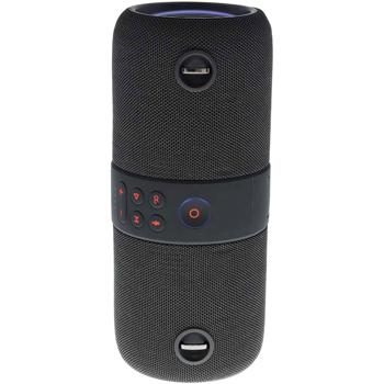 Preview: Haut-parleur Bluetooth 40W - LED RGB intégrées, Son puissant 6.5h - Antichoc, Étanche IPX6, Stéréo - Noir pour fêtes extérieures