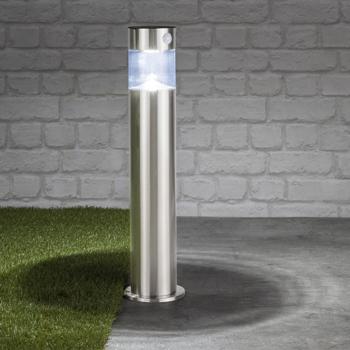 Preview: set of 2 LED pathway lights, solar-powered with motion detector, stainless steel, H approx. 50 cm each