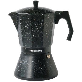 Preview: Macchina per caffè espresso di design, design in marmo nero, fino a 9 tazze di caffè espresso