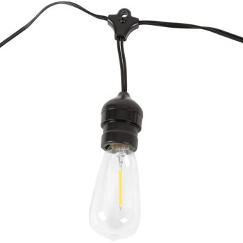 Preview: Solar-Lichterkette im Glühbirnen-Design: 10 warmweisse LEDs, 6 m, Dämmerungssensor & IP44-wetterfest. Gemütliche Beleuchtung für Garten & Balkon