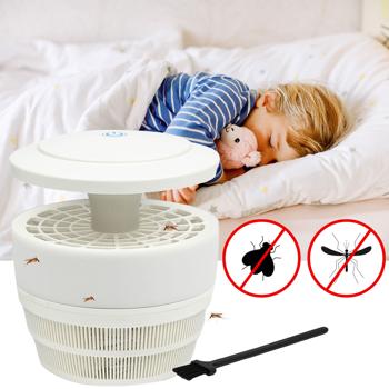 Preview: Natürlicher USB Insektenvernichter (LED, 2,5W) mit 3 UV Licht Modi – Für Räume bis 50m², weiss, ohne Chemie – Einfache & gesunde Insektenbekämpfung