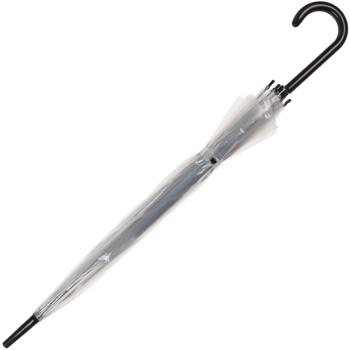Preview: Ombrello robusto con apertura automatica, trasparente, Ø 85 cm, look da pioggia moderno ed elegante, facile da usare