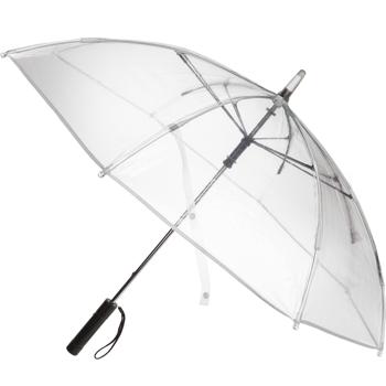 Preview: Parapluie LED transparent Ø 98 cm - Changement de couleur avec 10 LEDs, 2 modes d’éclairage - Lampe de poche intégrée