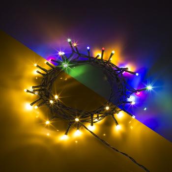 Preview: set di 2 luci fiabesche per interni ed esterni, 40 LED, bianco caldo e colorato, timer, IP44, batteria, multicolore per magici effetti luminosi Preview: set di 2 luci fiabesche per interni ed esterni, 40 LED, bianco caldo e colorato, timer, IP44, batteria, multicolore per magici effetti luminosi