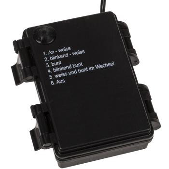 Preview: Fairy lights for indoors and outdoors, 40 LEDs, warm white and colorful, timer, IP44, battery, multicolor for magical lighting effects at home, balcony, garden