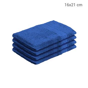 Preview: Lot 4 Gants de Toilette 100% Coton Doux Royal - Très Absorbants, Durables - 21x16cm, 500g/m² - Lavables 60°C & Sèche-Linge